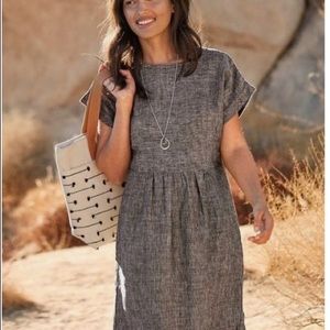 Garnet Hill Popover Dress in Linen